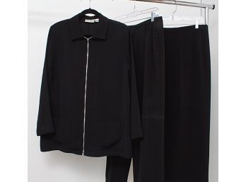 Chico's Private Label Black 3 Piece Suit Set