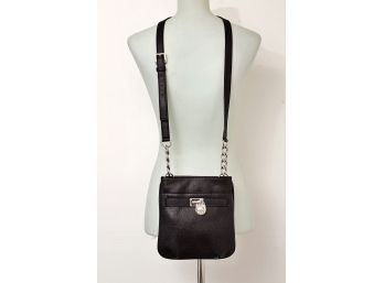 Michael Kors Black Leather Cross Body Bag