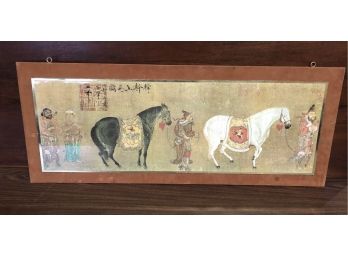 1966 Chinese T'ang Tartars Bringing A Tribute Of Horses Kan Han