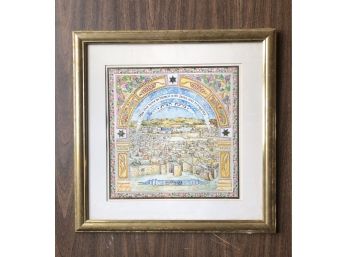 Gold Framed Jewish And Herbrew Art