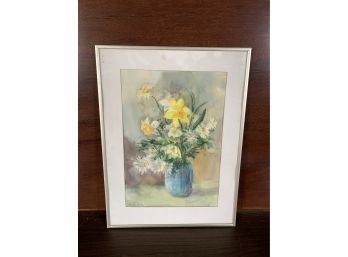 Pamela Kink Watercolor Flower Vase Painting