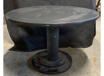 Round Black Pedistal Table