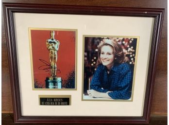 Signed Julia Roberts Best Actress Oscar Photo