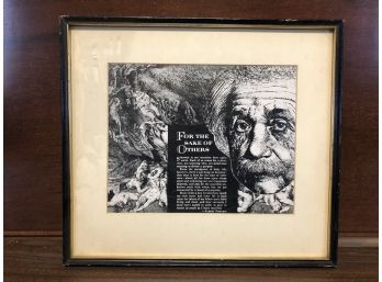 Framed Einstein Quote
