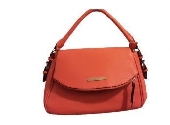 Beautiful Bright Orange Leather Handbag