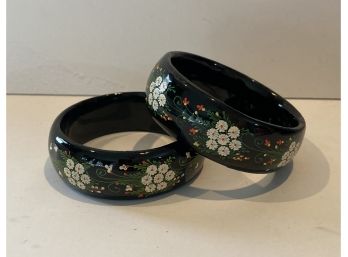 Pair Of Wooden Bangles