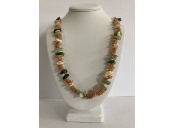 Gemstone And Shell Necklace