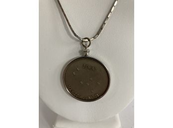 Silver Gemini Pendant Necklace