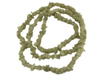 Lime Quartz Infinity Chip Necklace