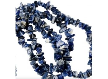 Sodalite Infinity Chip Necklace