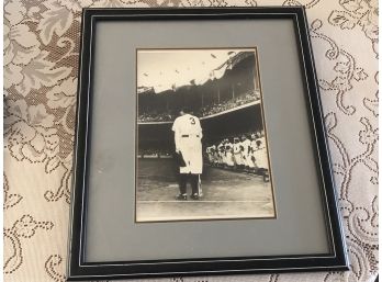 Framed Print Babe Ruth Photo-Retirement Of Number 3, At Home Plate
