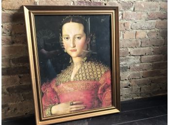 Eleonora Da Toldeo By Angnolo Bronzino Framed Print