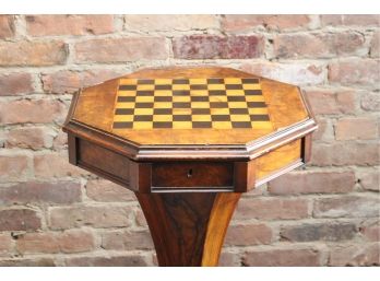 Vintage Pedestal Game Table