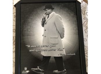 Framed Vince Lombardi Inspirational Quote