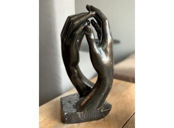 A. Rodin's 'Cathedral' Clasping Hands Statue From Alva Studios