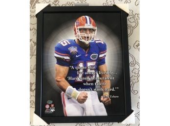 Framed Tim Tebow Inspirational Quote