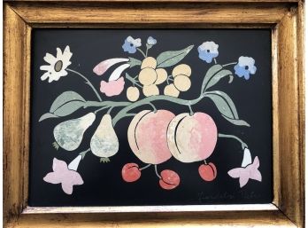 Scagliola Art Of Fruit Signed 'Fiordelsi Pietro'