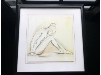 Framed Silhouette Sketch Of Female
