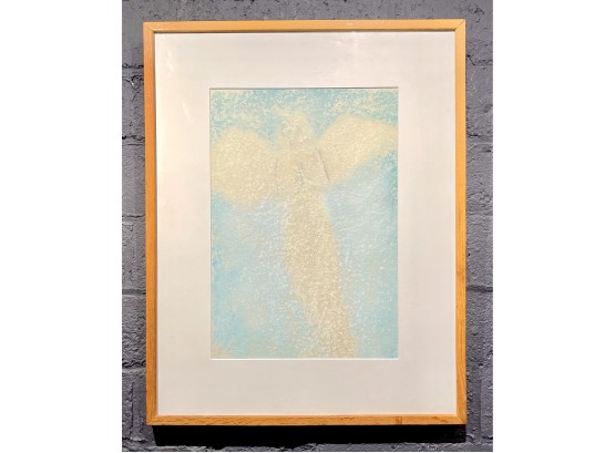 Vintage Pastel Painting Titled Angelic Presence Signed DAmico