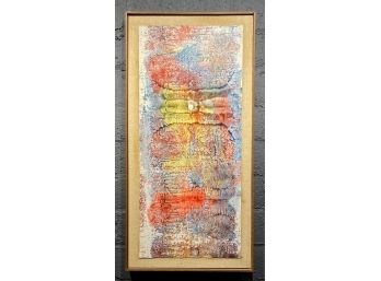 Colorful Vintage Abstract Painting
