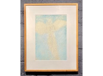 Vintage Pastel Painting Titled Angelic Presence Signed DAmico