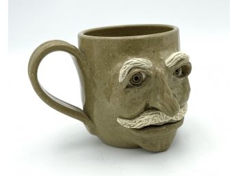 Vintage North Cole Pottery Face Mug By Sandy Cole (North Carolina)