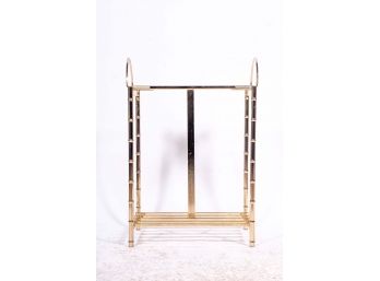 Brass Bamboo Form Clothing Rack