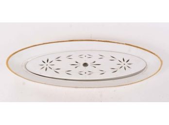 Porcelain Roast Platter With Perforated Detail