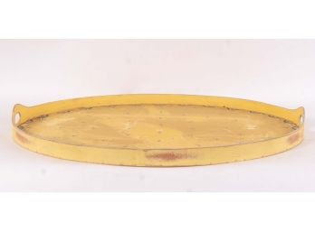 Hand Painted French Yellow Tray
