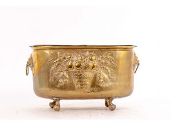 Belgian Brass Plated Copper Planter