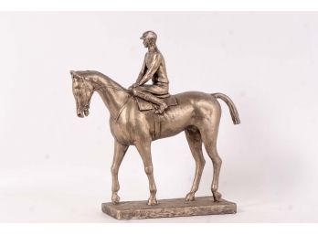 Horse & Jockey Statue