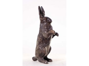 Cast Bronze Bunny Figurine