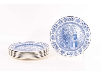 Collection Of Eight 1949 Wedgwood Yale Commemorative Plates