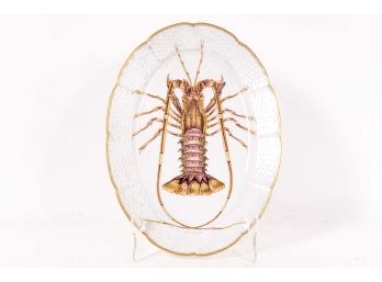 Anna Weatherly Designs Hand Painted Lobster Platter