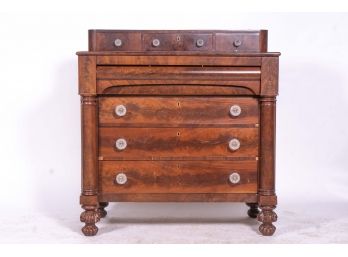 Antique 1850s Empire Style Chest Of Drawers