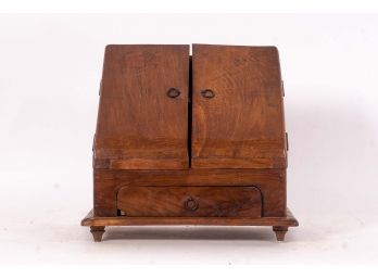 Antique Solid Hardwood Desk Organizer