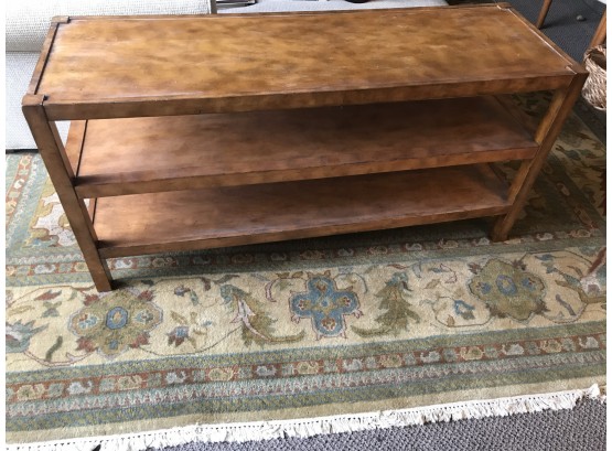 Two Shelf Birchwood Console Table