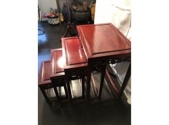 Chinese  Chippindale Nesting Tables(4)