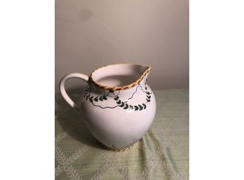 Handmade Ceramic Pitcher From Portugal