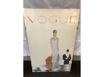 Vintage Vouge Poster ' High Society' With Protective Glass