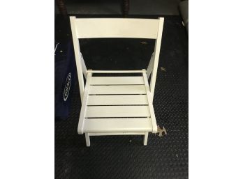 Matching White Wood Chairs By Crate & Barrel