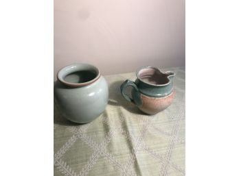 Ceramic Vase & Pitcher