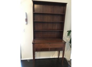 Cherry Cabinet  With  4 Shelves With Bottom  Chest That Flips Open