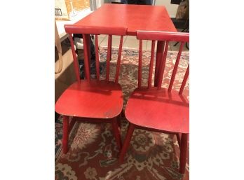 Child's Table And  Two Chairs