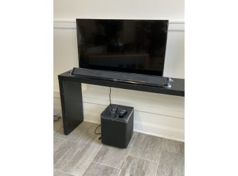 Samsung TV And Sound Bar And Speaker