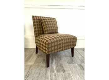Fabric Harlequin Print Slipper Chair (2 Of 2)