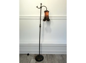 Floor Lamp With Beaded Shade