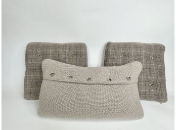 Three Wool Restoration Hardware Decor Pillows