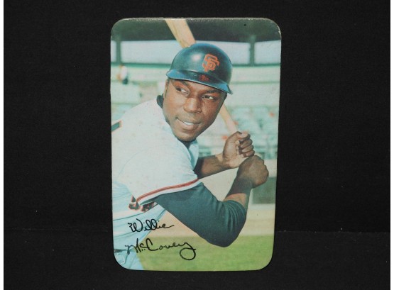 1970 Topps Hall Of Famer Willie McCovey Oversized Baseball Card