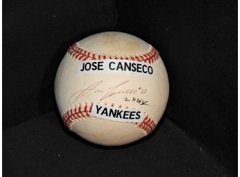 Signed Jose Conseco MLB Baseball